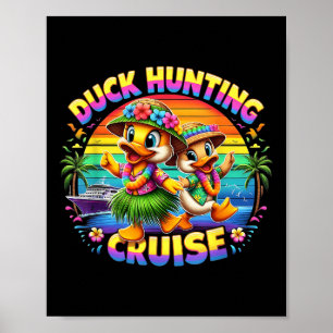 Cruise Jager Rubber Eendje Zomer Boot Vakantie Een Poster