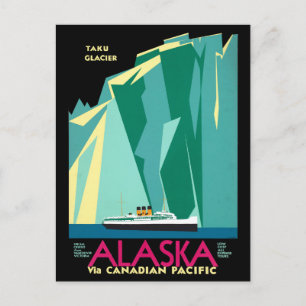  cruise line Alaska Glacier Travel Briefkaart