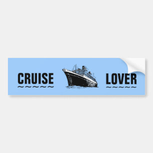 CRUISE LOVER bumper sticker