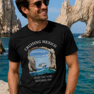 Cruise Mexico Cabo schip inscheping aangepaste gro T-shirt