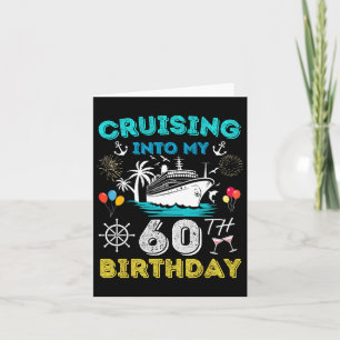 Cruise naar mijn 60ste verjaardag cruise 60 jaar o kaart