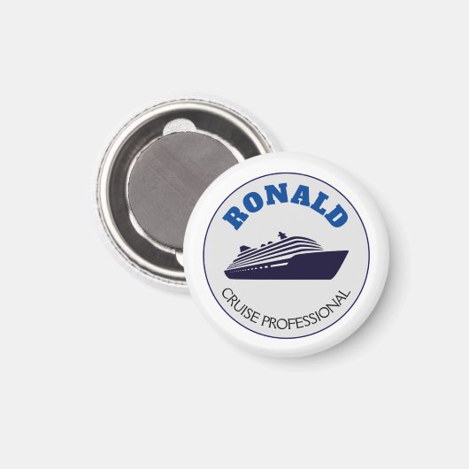 Cruise Professional Magnet Name Gift  Magneet (Voorkant / Achterkant)