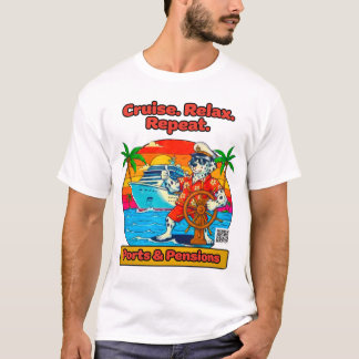 Cruise Relax Repeat T-Shirt met voorbedrukking