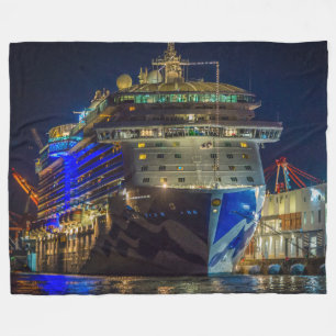 CRUISE SCHIP 's nachts Fleece Deken
