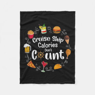 Cruise Ship Calorieën Tellen Niet Fleece Deken