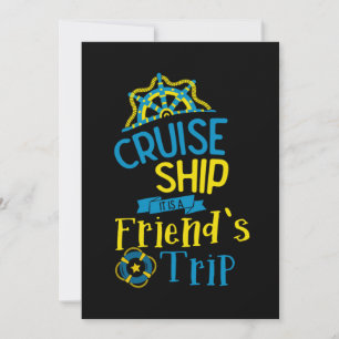 Cruise Ship Friends Trip Cruising Vacation Holiday Kaart