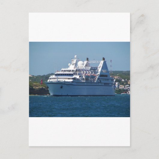 Cruise Ship Leaving Mahon Briefkaart (Voorkant)