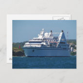 Cruise Ship Leaving Mahon Briefkaart (Voorkant / Achterkant)