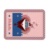 Cruise Ship Love Personalized Flexi Magnet Magneet (Horizontaal)