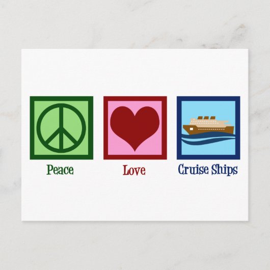 Cruise Ship Peace Love Cruises Briefkaart (Voorkant)