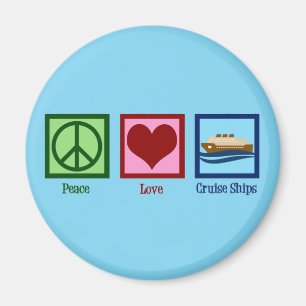 Cruise Ship Peace Love Cruises Magneet