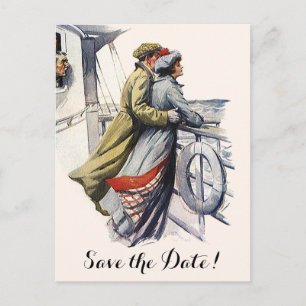 cruise Ship Romance, Wedding Save the Date Aankondigingskaart