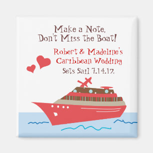 Cruise Ship Save the Date Magnets Magneet