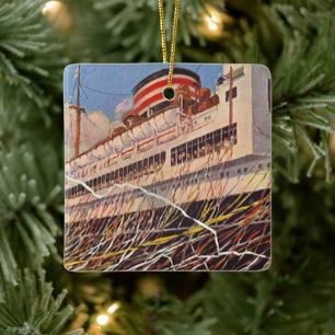 cruise Ship Vacation; Bon Voyage Party! Keramisch Ornament