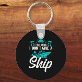 Cruise Ship Vacation Pun This Week I Don't Give A  Sleutelhanger (Voorkant)