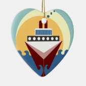 Cruise Ship Wedding Personalized Ornament Favor (Rechts)