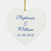 Cruise Ship Wedding Personalized Ornament Favor (Achterkant)