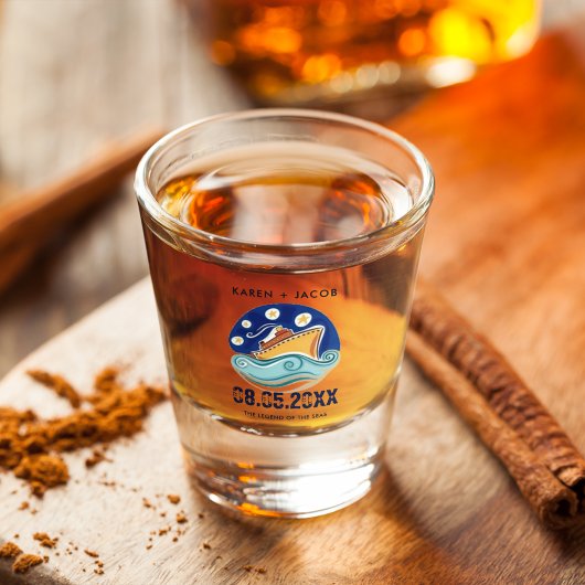 Cruise Ship Wedding Shot Glas