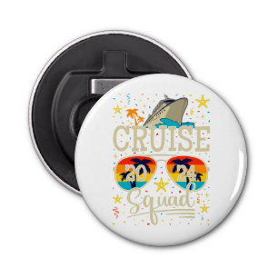 Cruise Squad 2024 Cruise Vakantie Button Button Flesopener