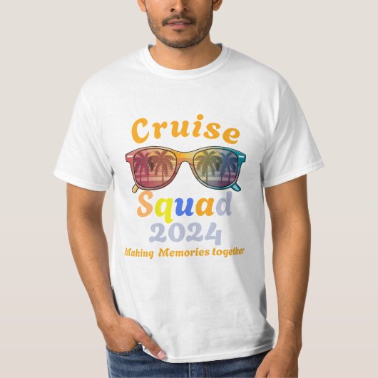 Cruise Squad 2024 Cruise Vakantie Mannen T-shirt (Voorkant)