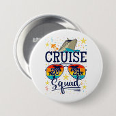 Cruise Squad 2024 Cruise Vakantie Ronde Ronde Button 7,6 Cm (Voorkant /achterkant)