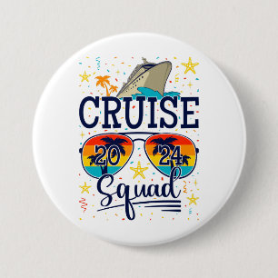 Cruise Squad 2024 Cruise Vakantie Ronde Ronde Button 7,6 Cm