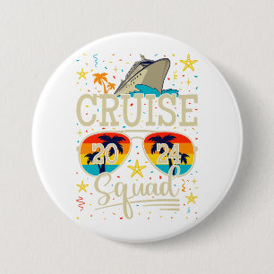 Cruise Squad 2024 Cruise Vakantie Ronde Ronde Button 7,6 Cm