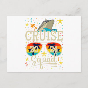 Cruise Squad 2024 Cruisevakantie Briefkaart