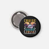 Cruise Squad 2024 Familie Vakantie Matching Groep Magneet (Voorkant / Achterkant)