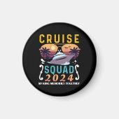 Cruise Squad 2024 Familie Vakantie Matching Groep Magneet (Voorkant)