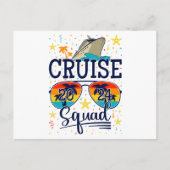 Cruise Squad 2024 Vaarvakantie Briefkaart (Voorkant)