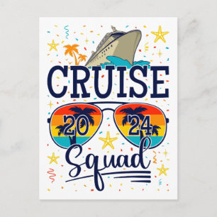 Cruise Squad 2024 Vaarvakantie Briefkaart