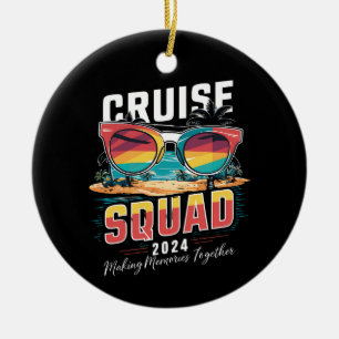 Cruise Squad 2024 Zomer Vakantie Bijpassende Famil Keramisch Ornament