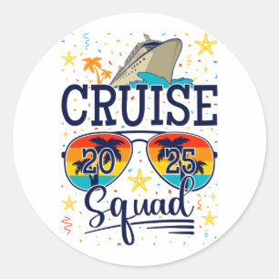 Cruise Squad 2025 Cruise Vakantie Ronde Sticker