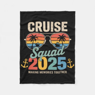 Cruise Squad 2025 Familie Groep Matching Zomer Vak Fleece Deken