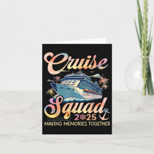 Cruise Squad 2025 Familie Groep Matching Zomer Vak Kaart