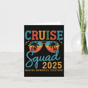 Cruise Squad 2025 Familiegroep Matching Summer Vac Kaart