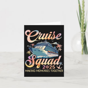Cruise Squad 2025 Familiegroep Matching Summer Vac Kaart