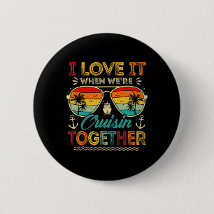 Cruise Squad 2025 Familiegroep Matching Summer Vac Ronde Button 5,7 Cm