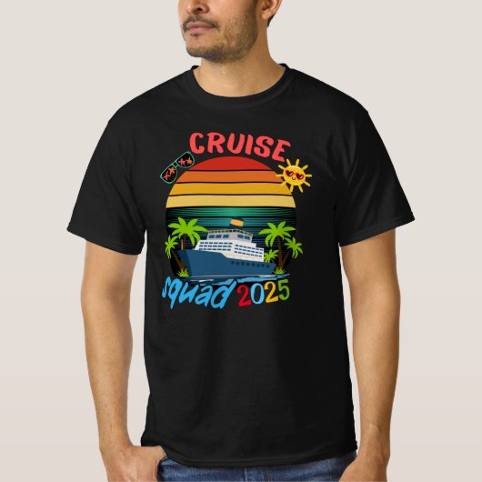 Cruise Squad 2025 Family Group Matching Summer  T-shirt (Voorkant)