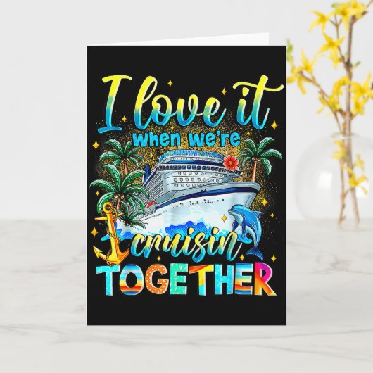 Cruise Squad 2025 Family Group Matching Summer Vac Kaart (Gele Bloem)