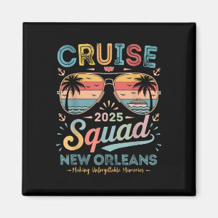 Cruise Squad 2025 New Orleans Familie Groep Matchi Magneet