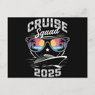 Cruise Squad 2025 Zomer Vakantie Bijpassende Famil Briefkaart