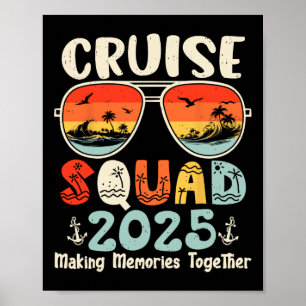 Cruise Squad 2025 Zomer Vakantie Bijpassende Famil Poster