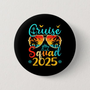Cruise Squad 2025 Zomer Vakantie Bijpassende Famil Ronde Button 5,7 Cm