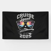 Cruise Squad 2025 Zomer Vakantie Bijpassende Famil Spandoek (Horizontaal)