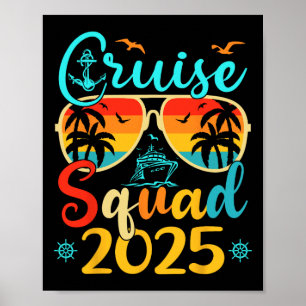 Cruise Squad 2025 Zomer Vakantie Familie Matching Poster