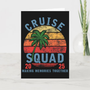 Cruise Squad 2025 Zomer Vakantie Matching Familie Kaart