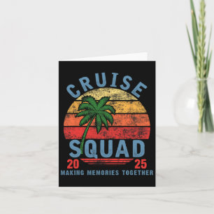 Cruise Squad 2025 Zomer Vakantie Matching Familie Kaart