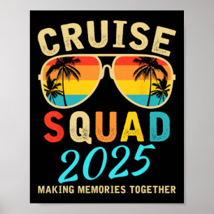 Cruise Squad 2025 Zomer Vakantie Matching Familie Poster